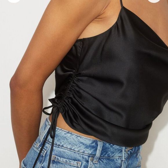 Dynamite Hazel Drawstring Side Cowl Neck Cami - Picture 3 of 8